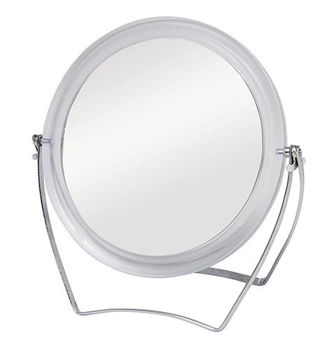 Diane 2-Sided Stand Plastic Rim Mirror, 6 Inch